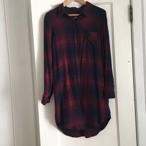 Rails Button Down T-Shirt Dress